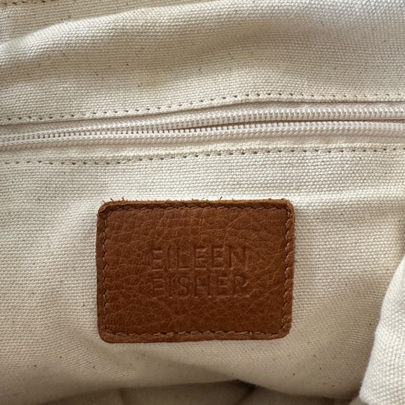 Eileen Fisher • Pebbled Leather Backpack Drawstring
